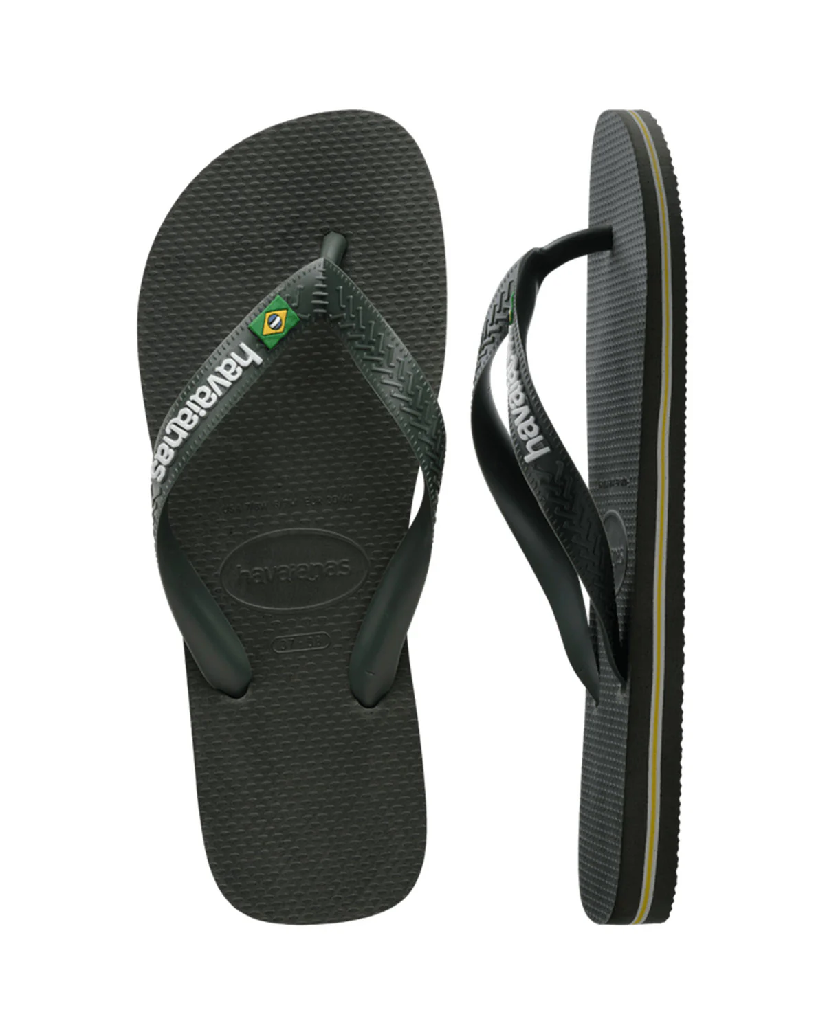 Hav. Brasil Logo Green Olive Man - Image 3
