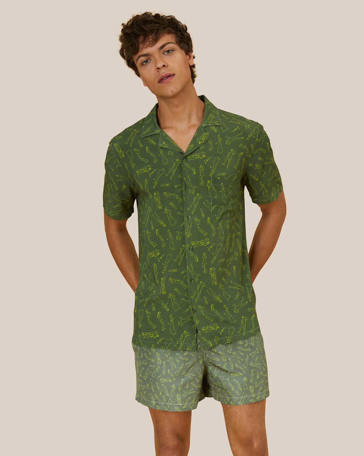 Camp Collar Shirt Eco Green Dance x Richard Haines - Image 3