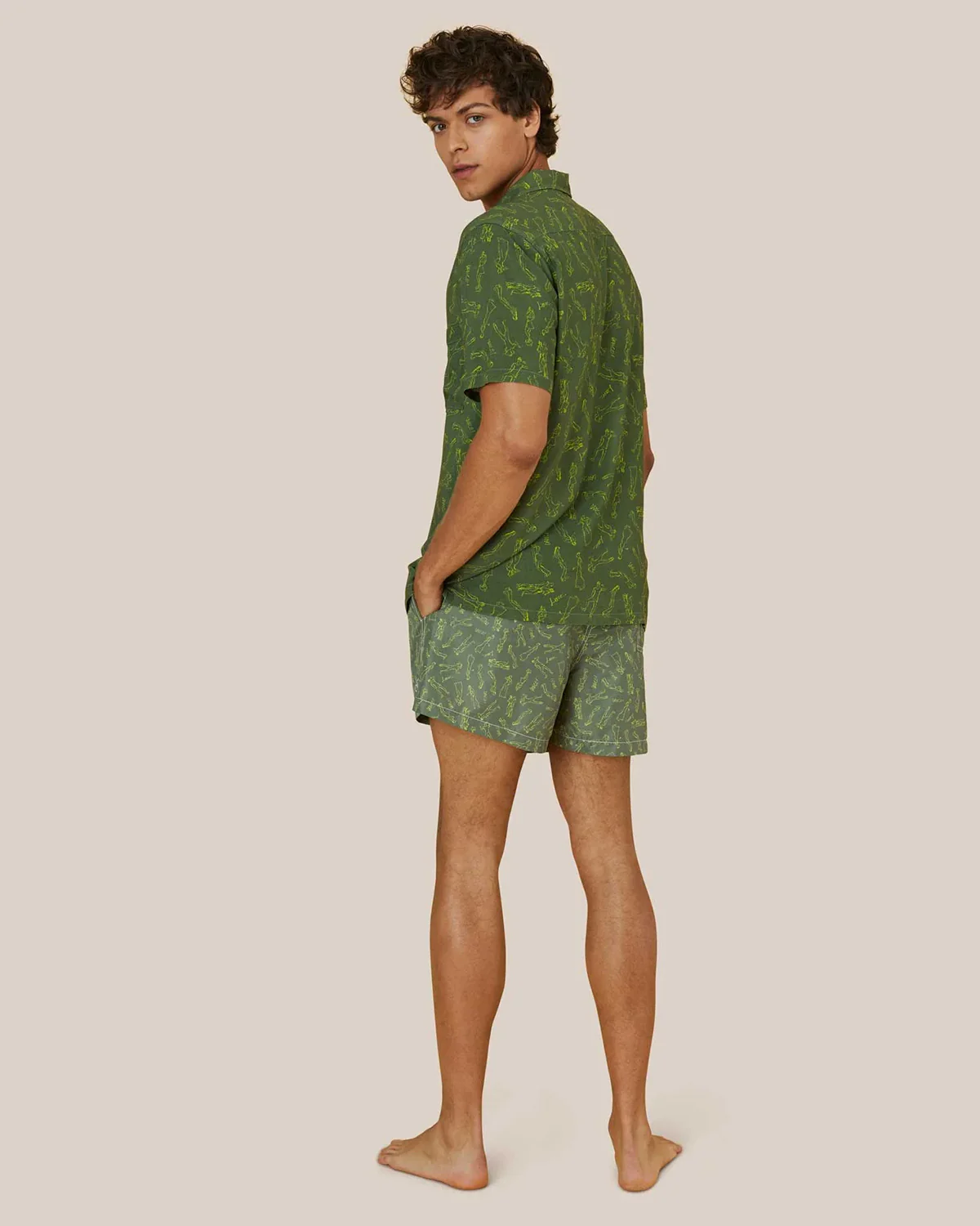 Camp Collar Shirt Eco Green Dance x Richard Haines - Image 4