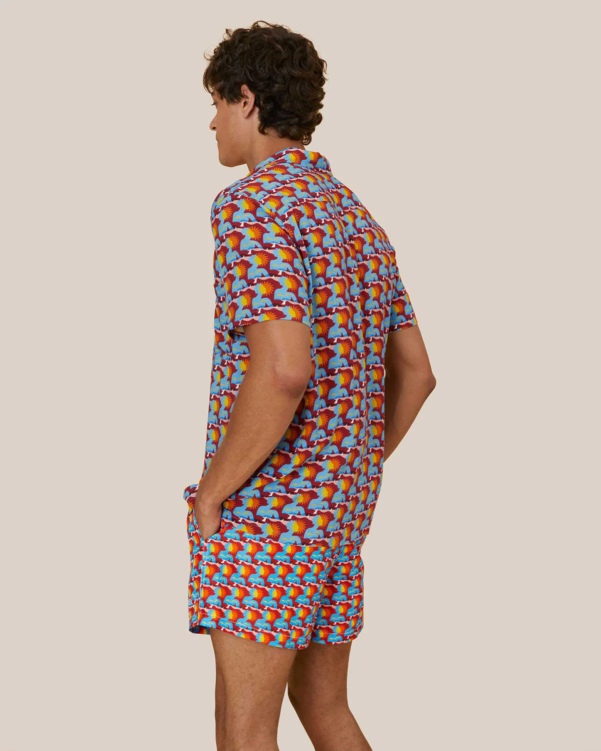 Camp Collar Shirt Eco Red Sunbathing x Rob Wilson - Image 4