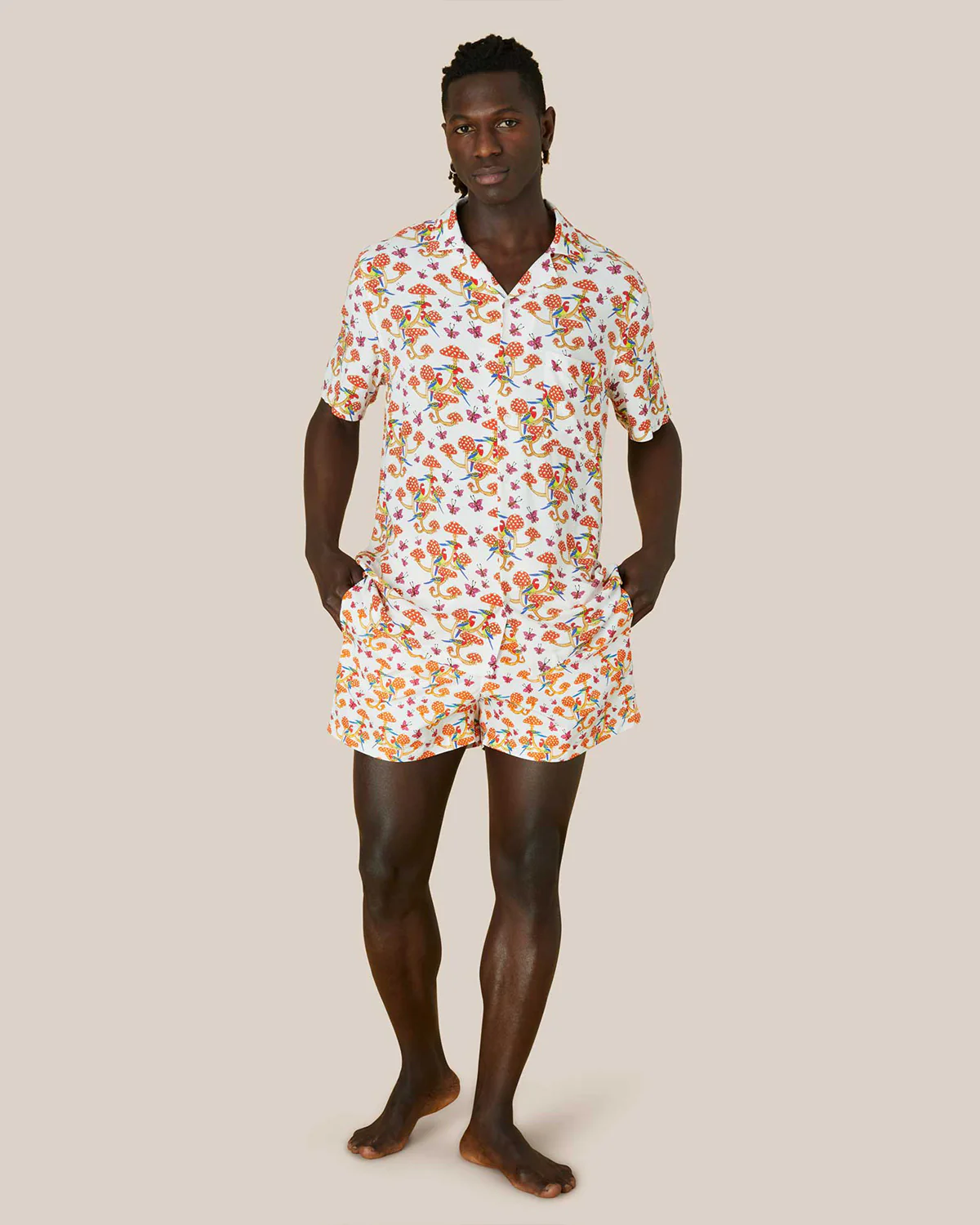 Camp Collar Shirt Eco White Childhood Memories x Myasia Dowdell - Image 3