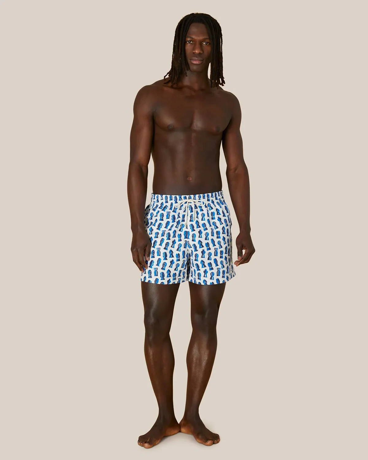 Classic Swim Short Beige Paper Decoupe x Severin Millet - Image 3