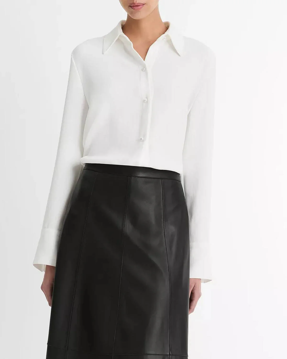 L/SLV pearl button down - Image 3