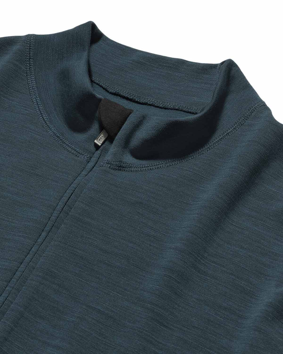 Wool/Bamboo Half Zip Sweater - Image 2