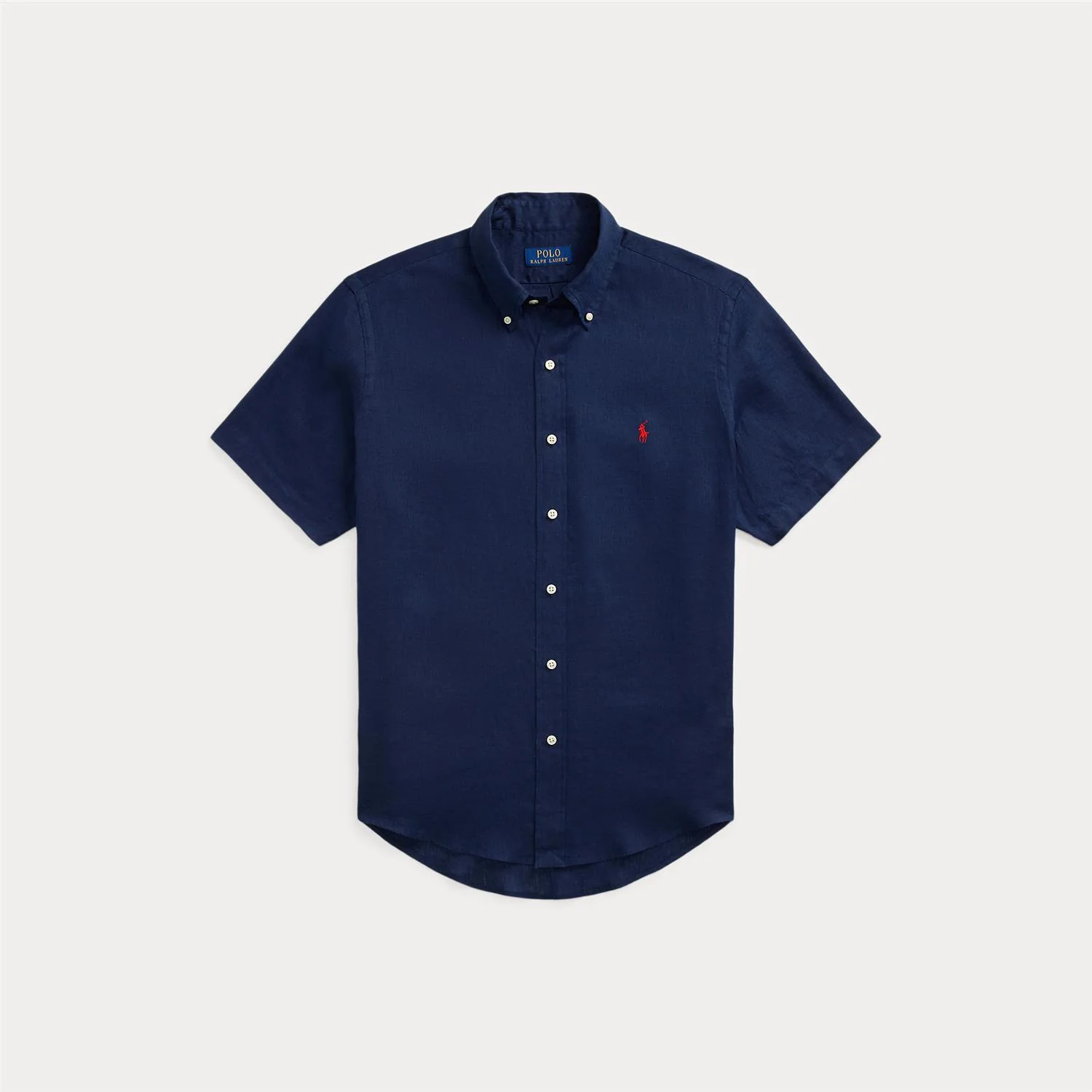 Custom Fit Linnen Short Sleeve Shirt - Image 3