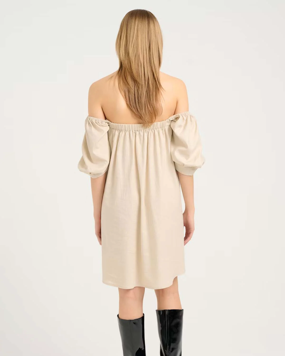 ElarahGZ Linen Short Dress - Image 2