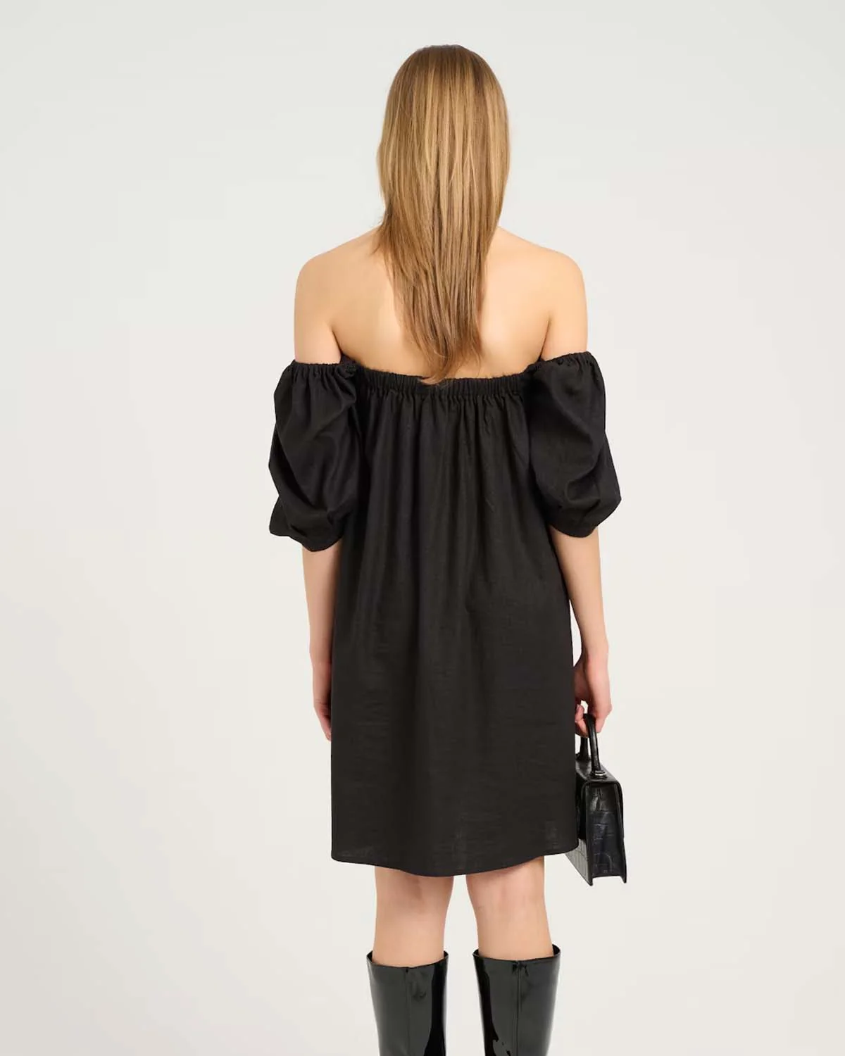 ElarahGZ Linen Short Dress - Image 2