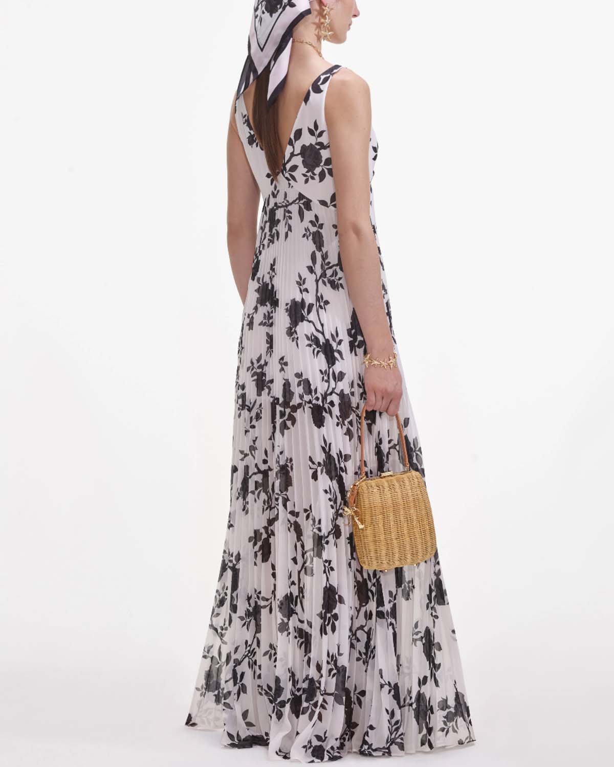 Floral Print Chiffon Maxi Dress - Image 2