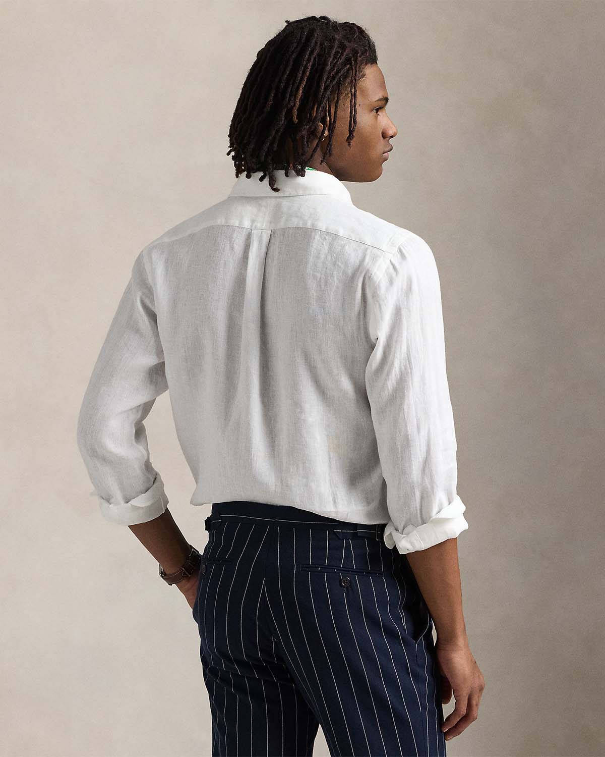 CUSTOM FIT LINEN SHIRT - Image 2
