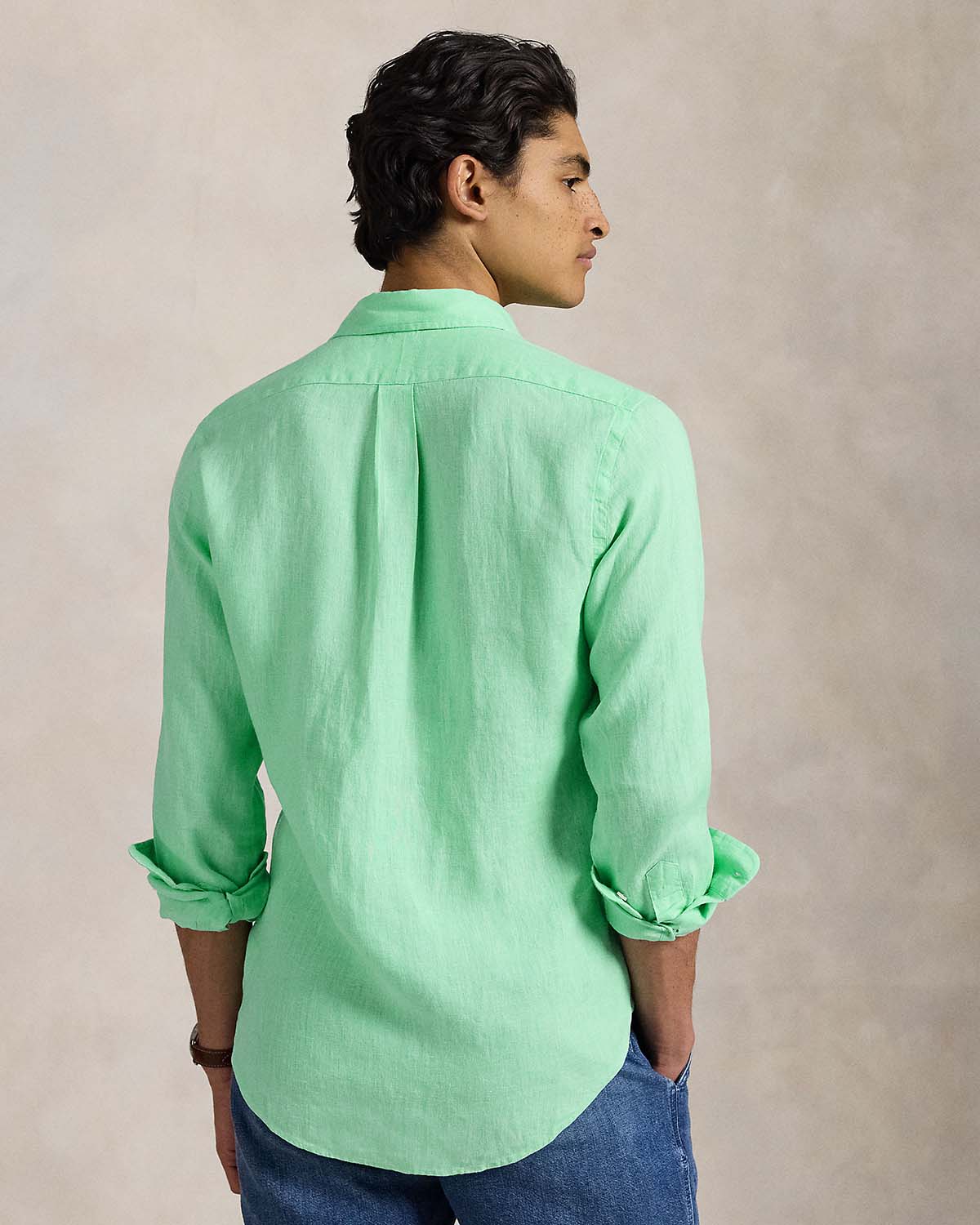 CUSTOM FIT LINEN SHIRT - Image 2