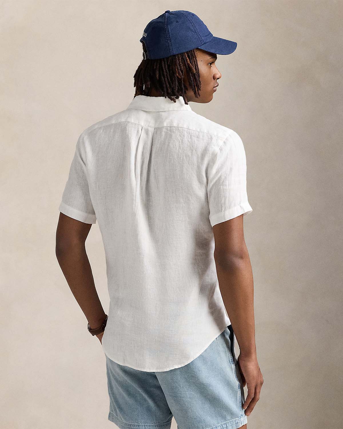 CUSTOM FIT LINEN SHIRT SHORT SLEEVE - Image 2