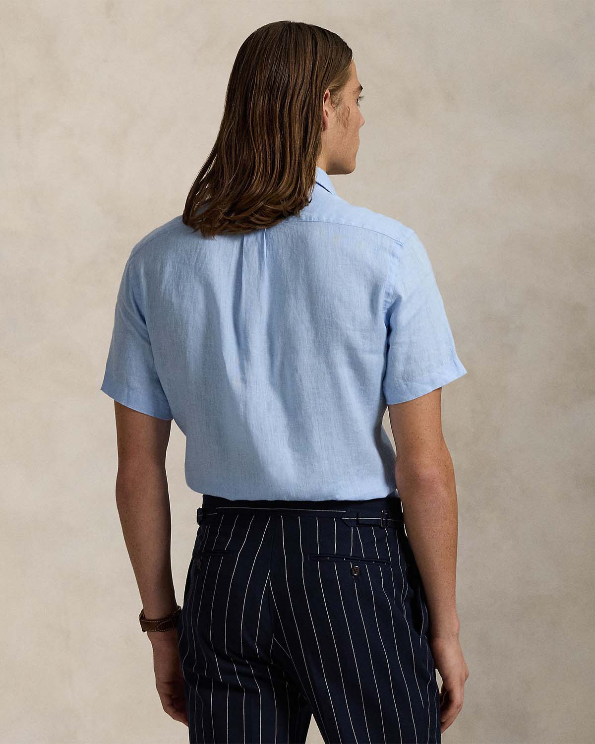CUSTOM FIT LINEN SHIRT SHORT SLEEVE - Image 2