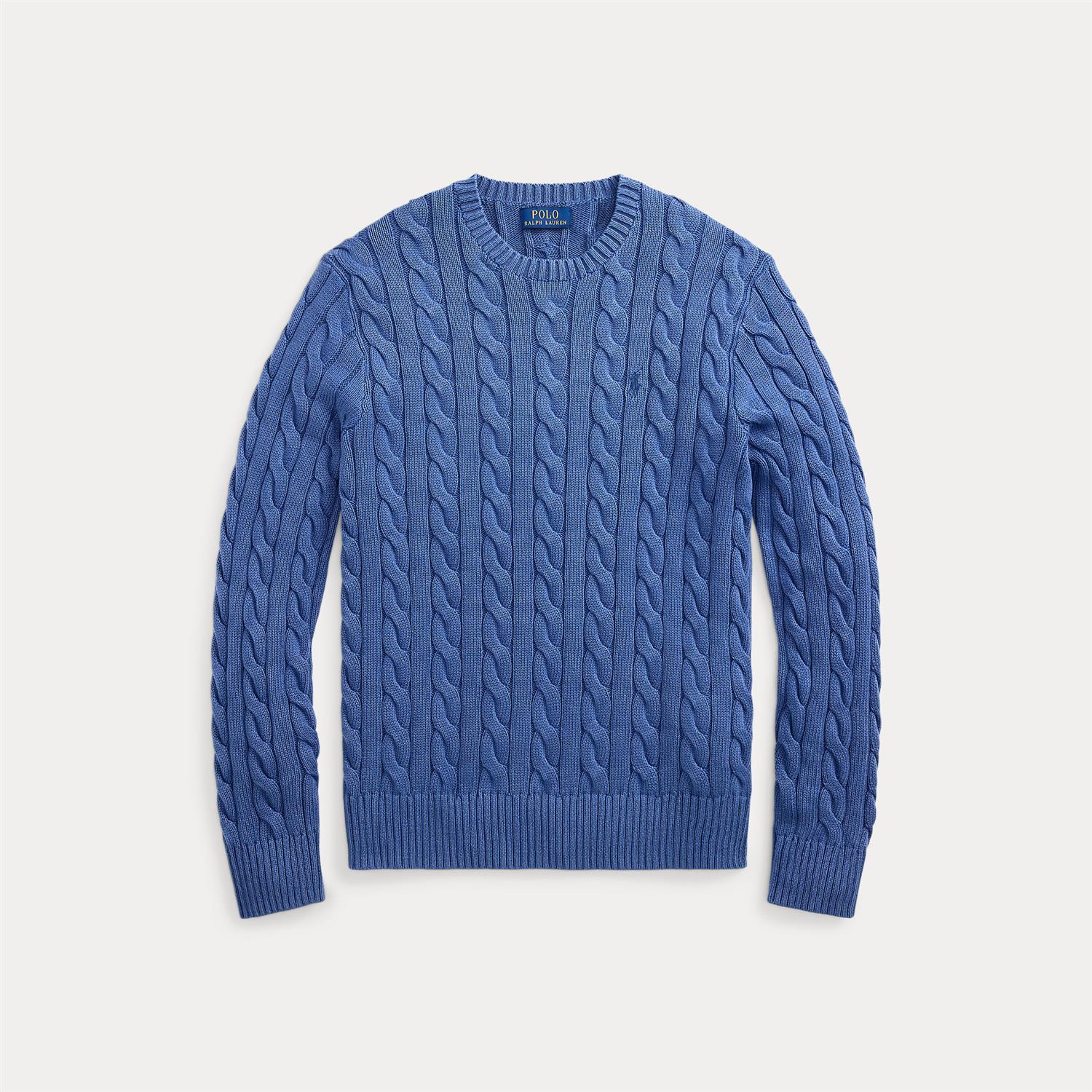 CABLE-KNIT GARMENT-DYED COTTON SWEATER - Image 3