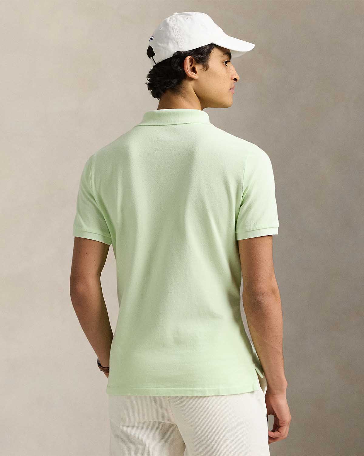 CUSTOM SLIM MINERAL-DYED MESH POLO SHIRT - Image 2