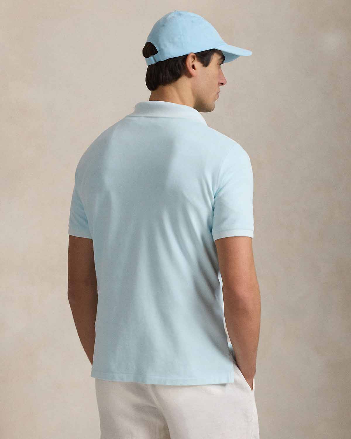 CUSTOM SLIM MINERAL-DYED MESH POLO SHIRT - Image 2
