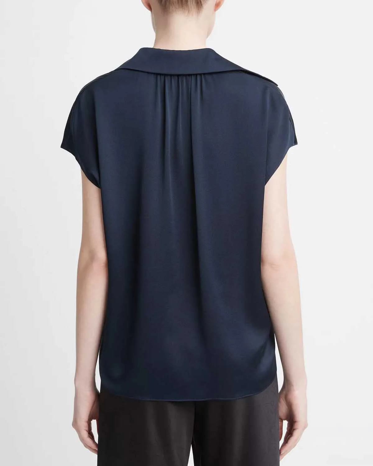 Cap Slv Ruched Bk Blouse - Image 2