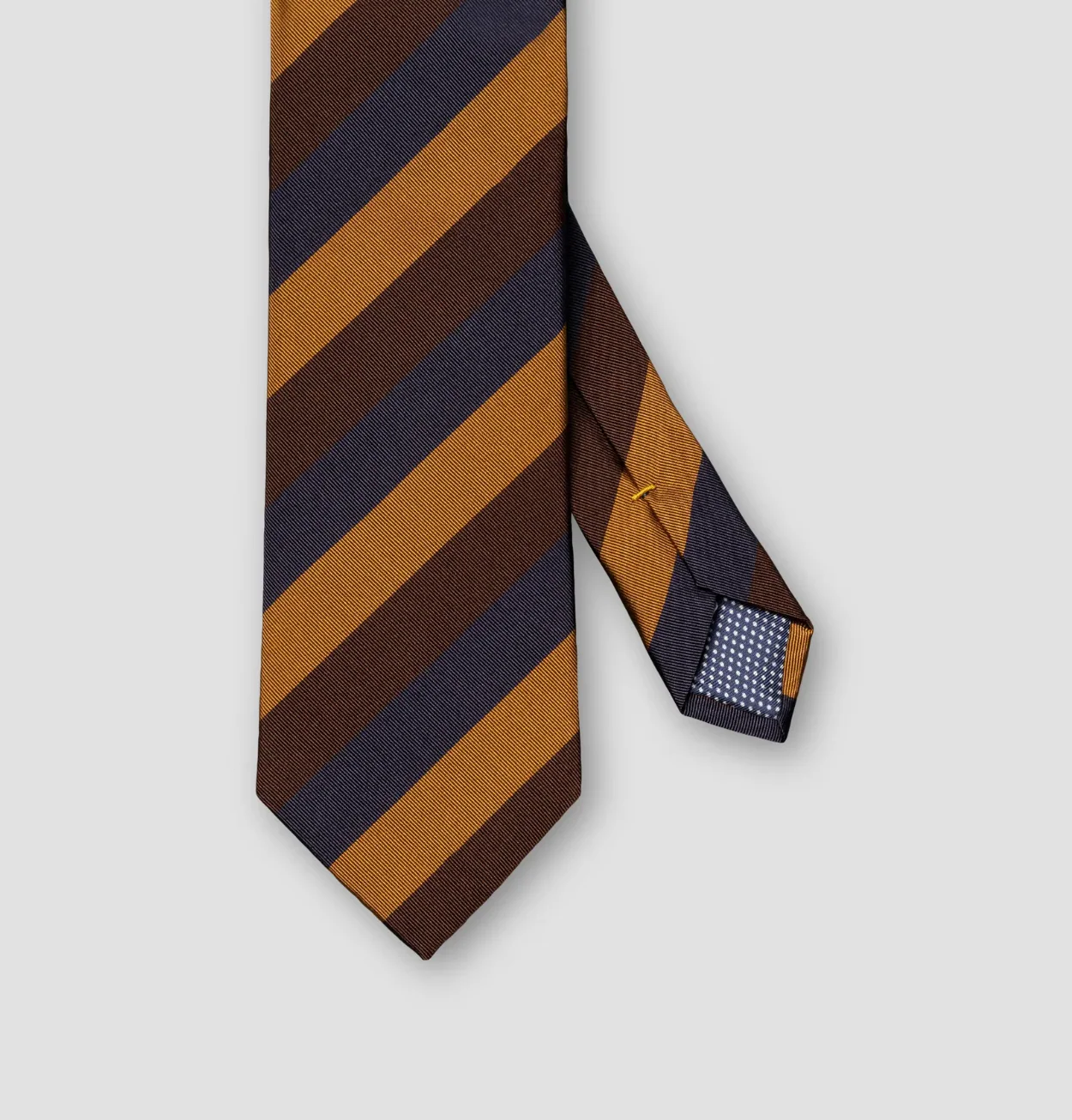 Striped Silk Cotton Mogador Tie - Image 2