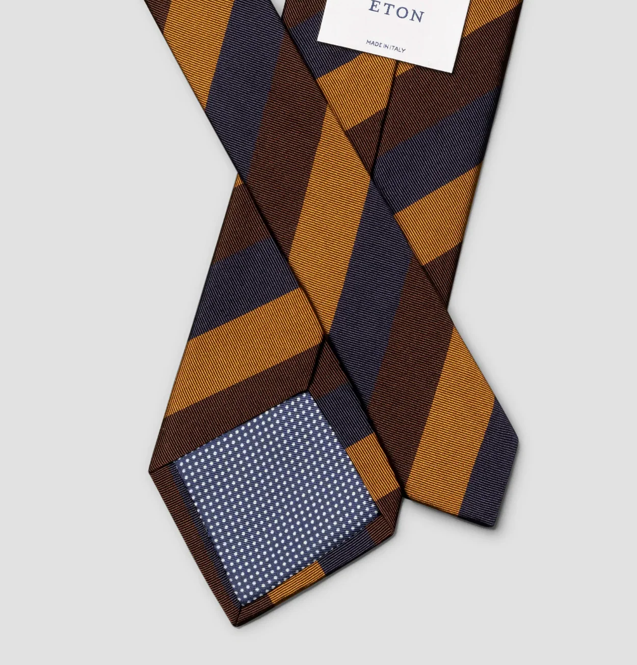 Striped Silk Cotton Mogador Tie - Image 3