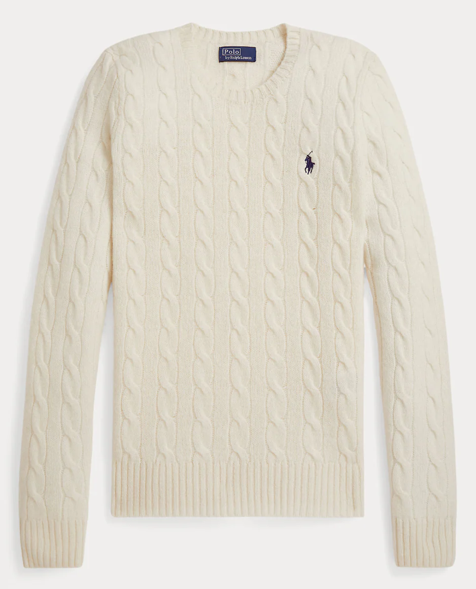 Julianna- CABLE WOOL-CASHMERE CREWNECK SWEATER - Image 7