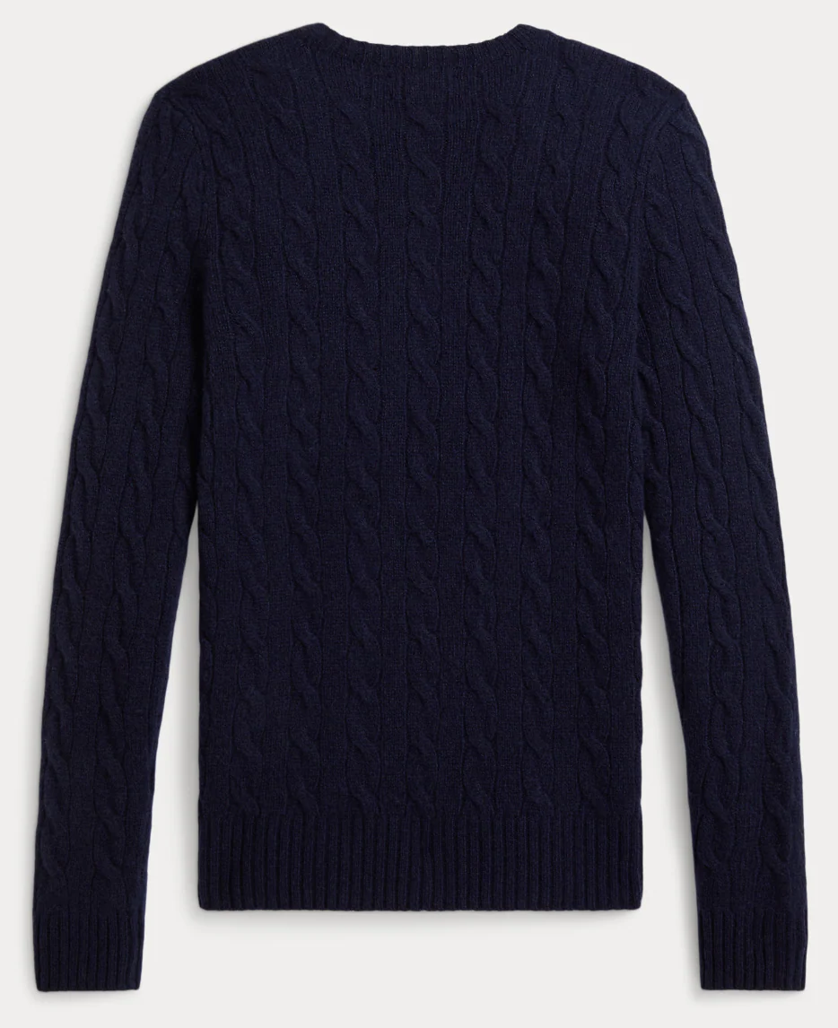 Julianna- CABLE WOOL-CASHMERE CREWNECK SWEATER - Image 3
