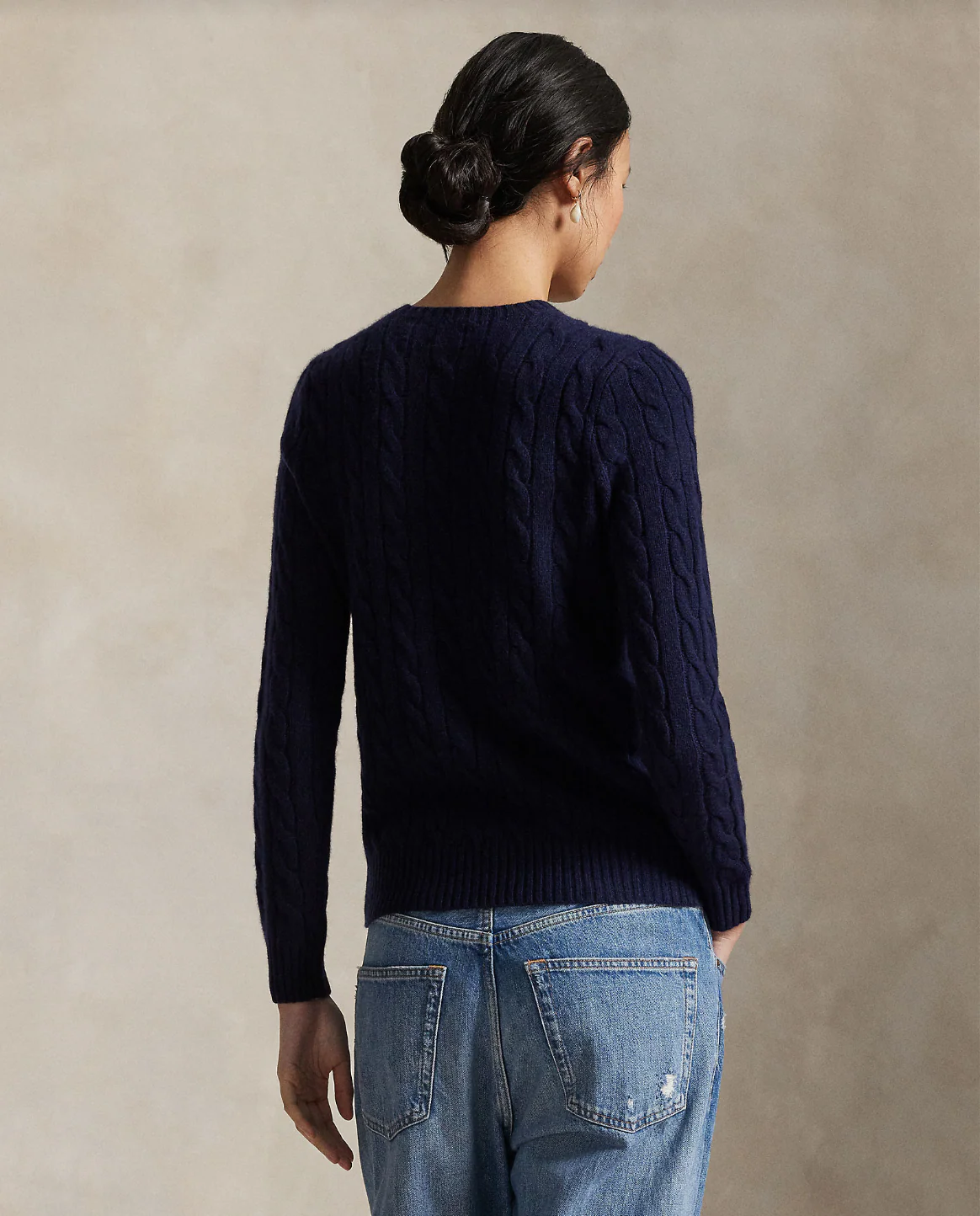 Julianna- CABLE WOOL-CASHMERE CREWNECK SWEATER - Image 5