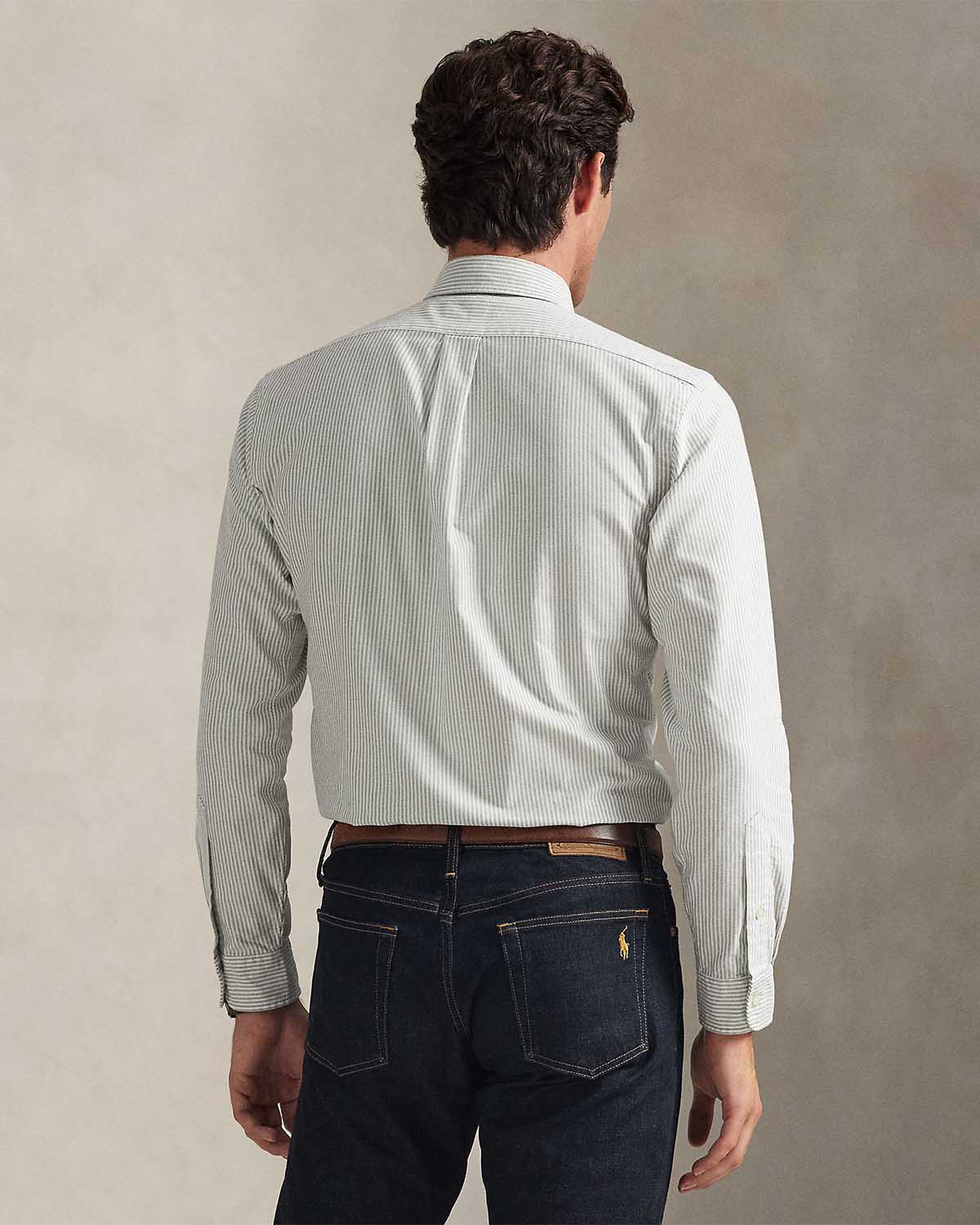 CUSTOM FIT STRIPED OXFORD SHIRT - Image 2