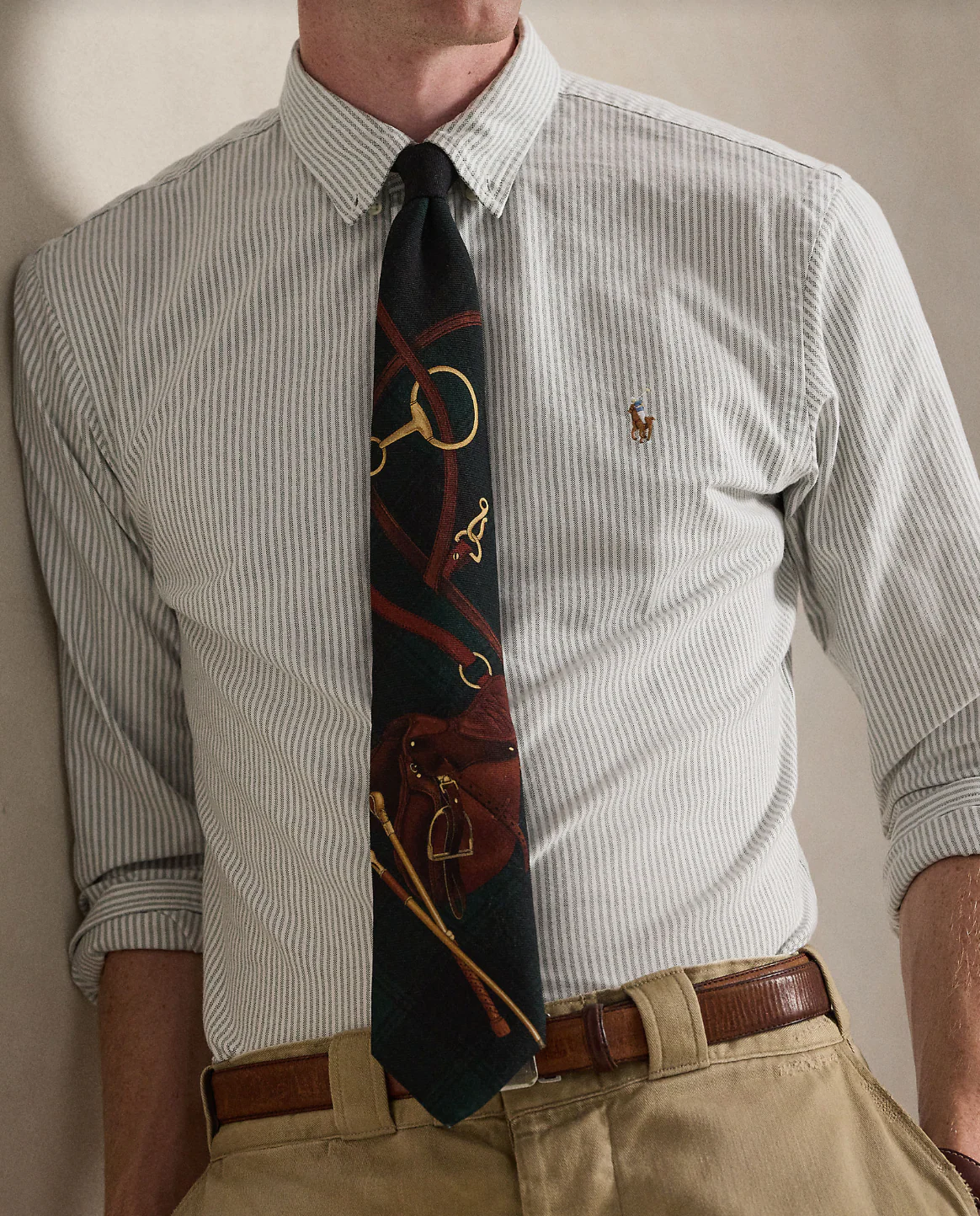 SLIM FIT STRIPED OXFORD SHIRT - Image 4