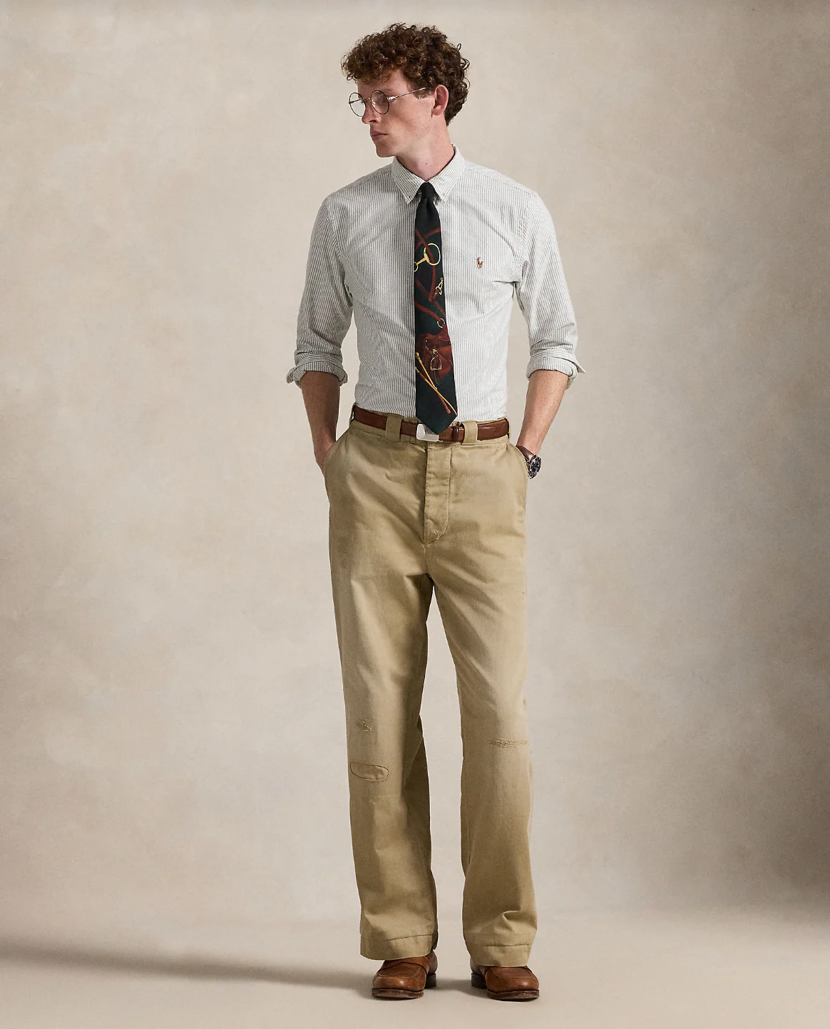 SLIM FIT STRIPED OXFORD SHIRT - Image 5