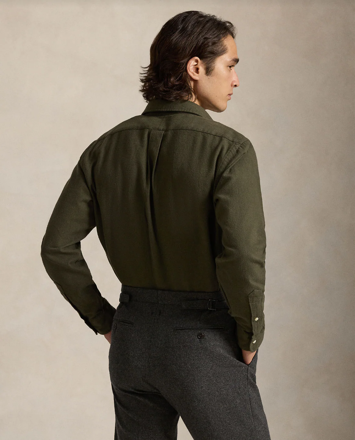 CUSTOM FIT BRUSHED FLANNEL SHIRT - Image 3