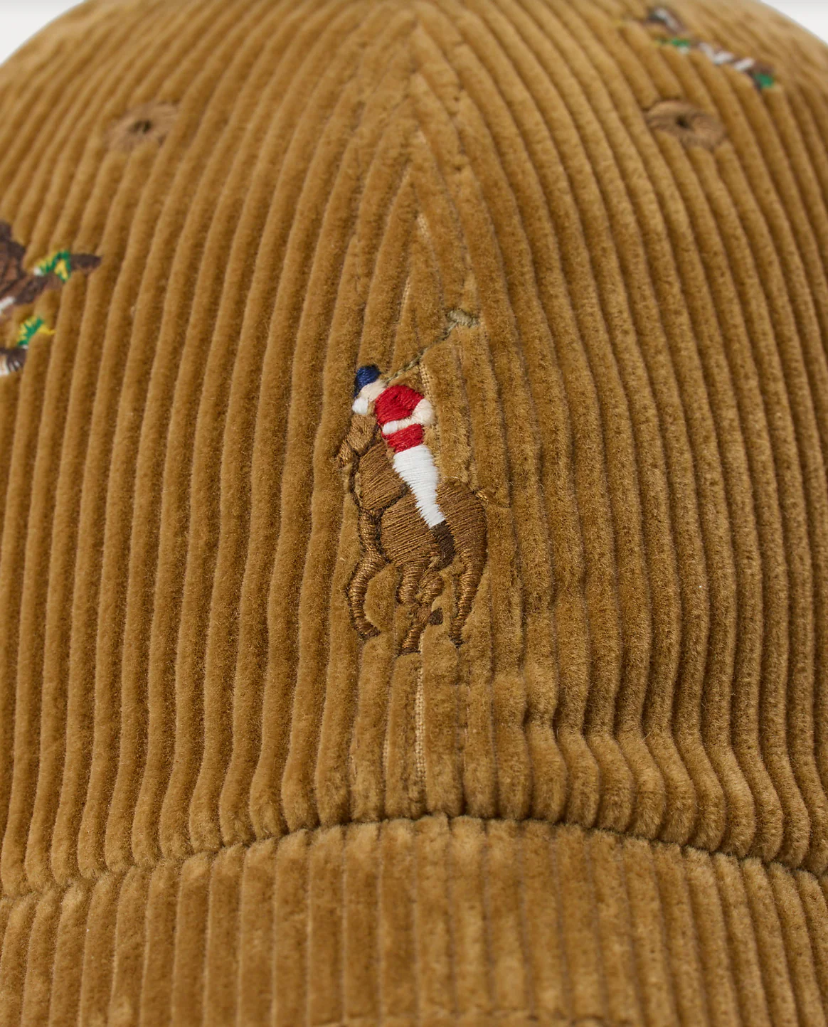 DUCK-EMBROIDERED CORDUROY BALL CAP - Image 3