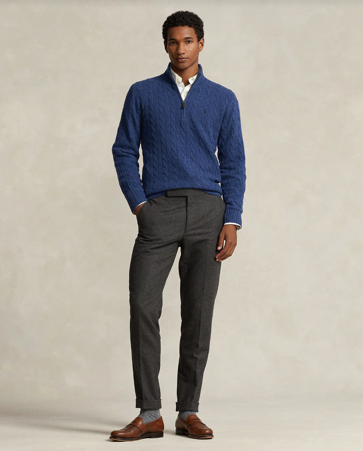 CABLE-KNIT WOOL-CASHMERE SWEATER - Image 2