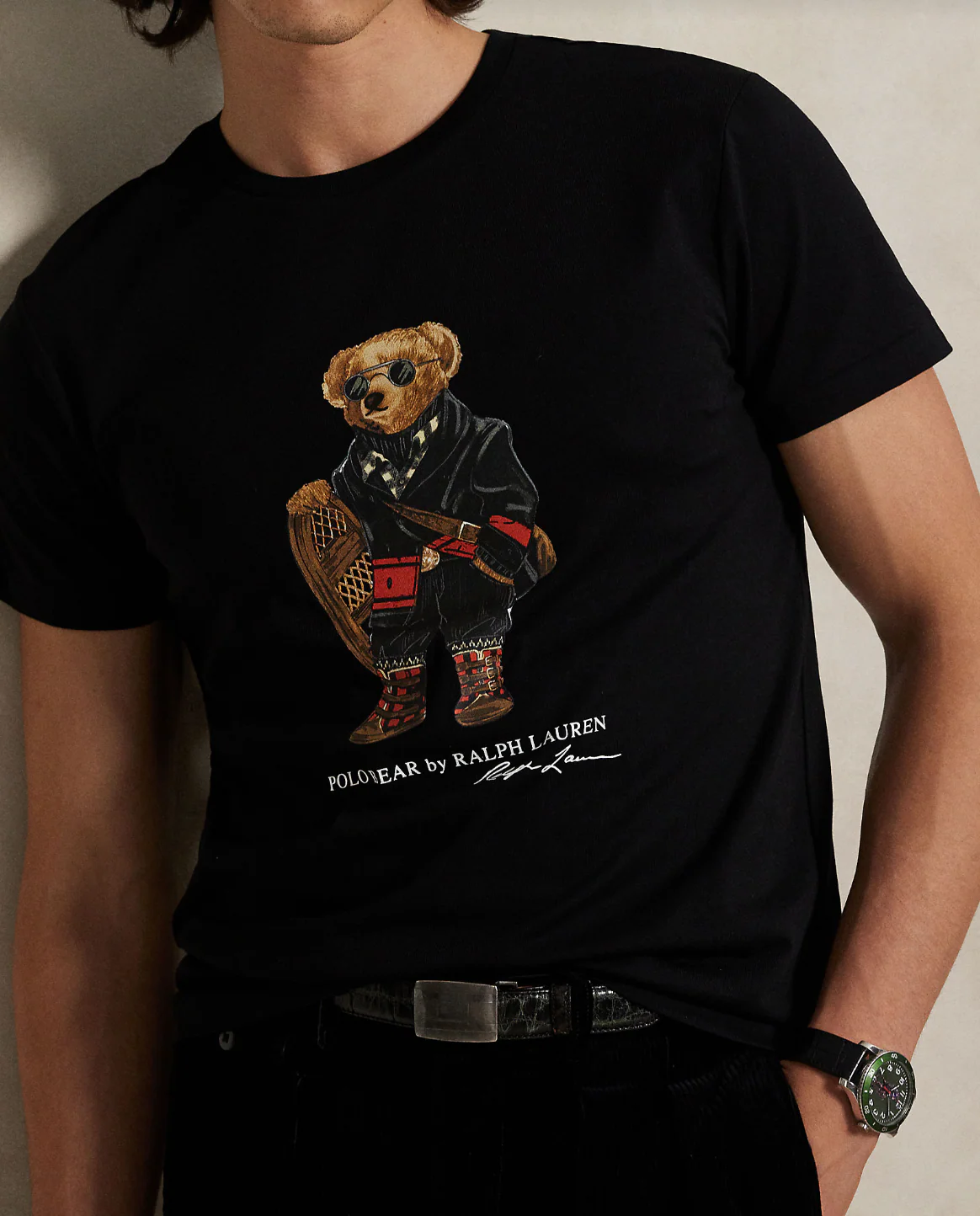 CUSTOM SLIM FIT POLO BEAR JERSEY T-SHIRT - Image 4