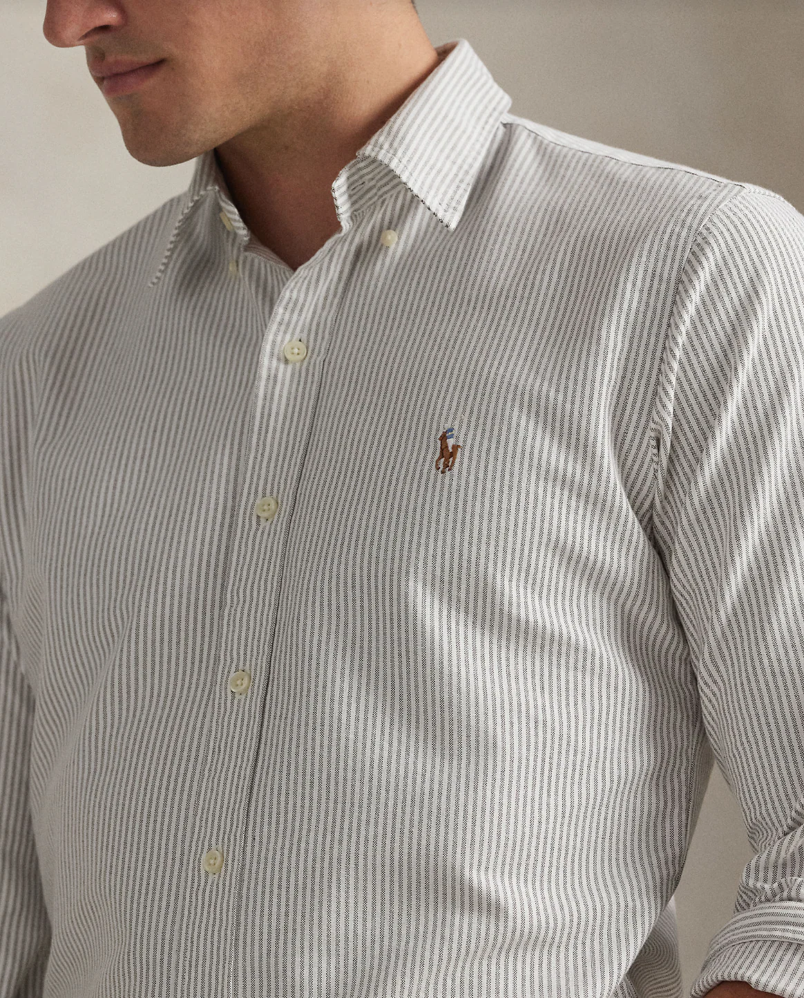 CUSTOM FIT STRIPED OXFORD SHIRT - Image 3