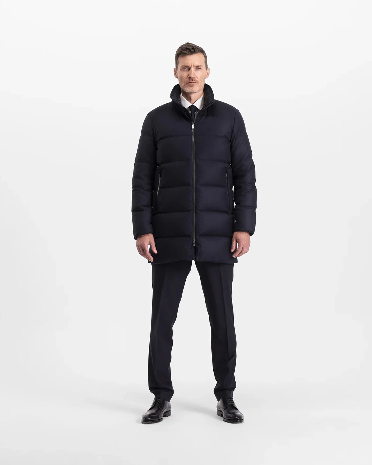 Concord Parka Navy Wool - Image 2