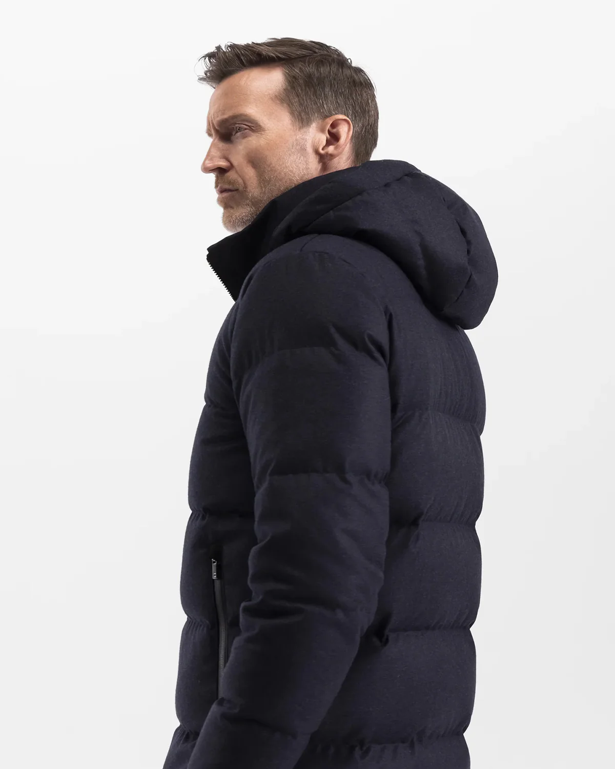 Concord Parka Navy Wool - Image 5
