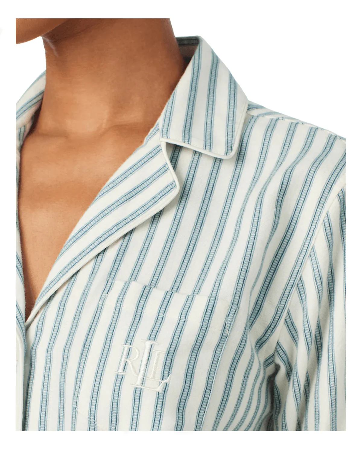 Lrl L/s Notch Collar Long Pant Pj - Image 2