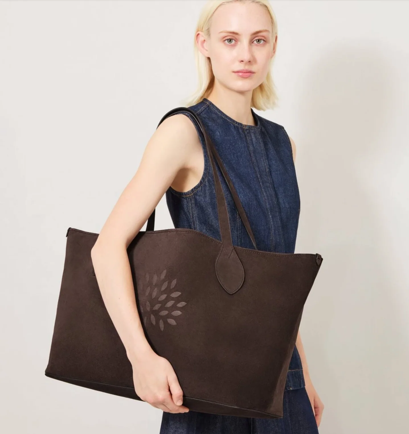 Oversized Suede Tote - Image 2