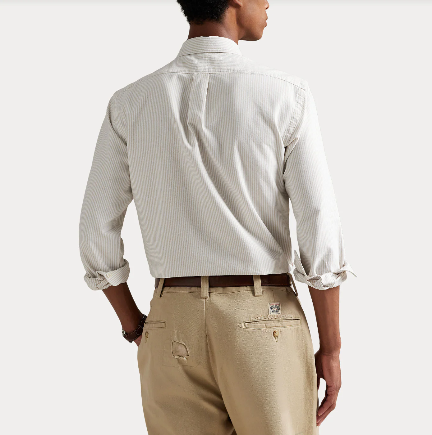 CUSTOM FIT STRIPED OXFORD SHIRT - Image 6