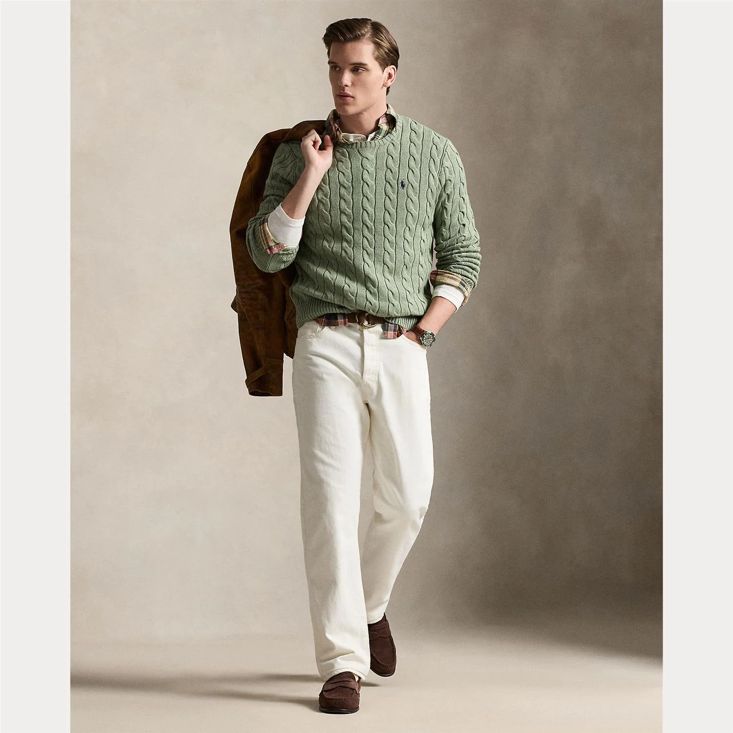 CABLE-KNIT COTTON SWEATER - Image 3