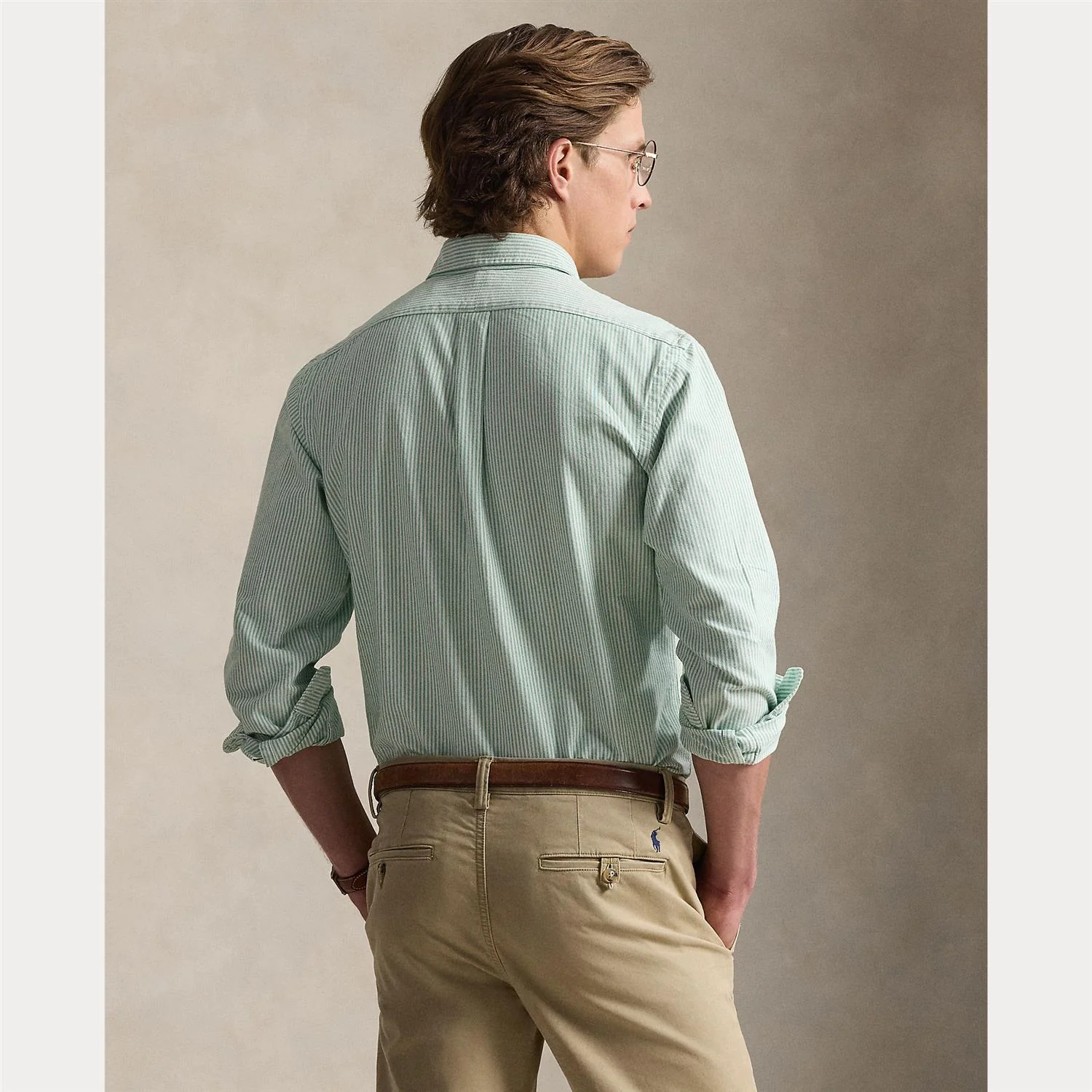 CUSTOM FIT STRIPED OXFORD SHIRT - Image 2