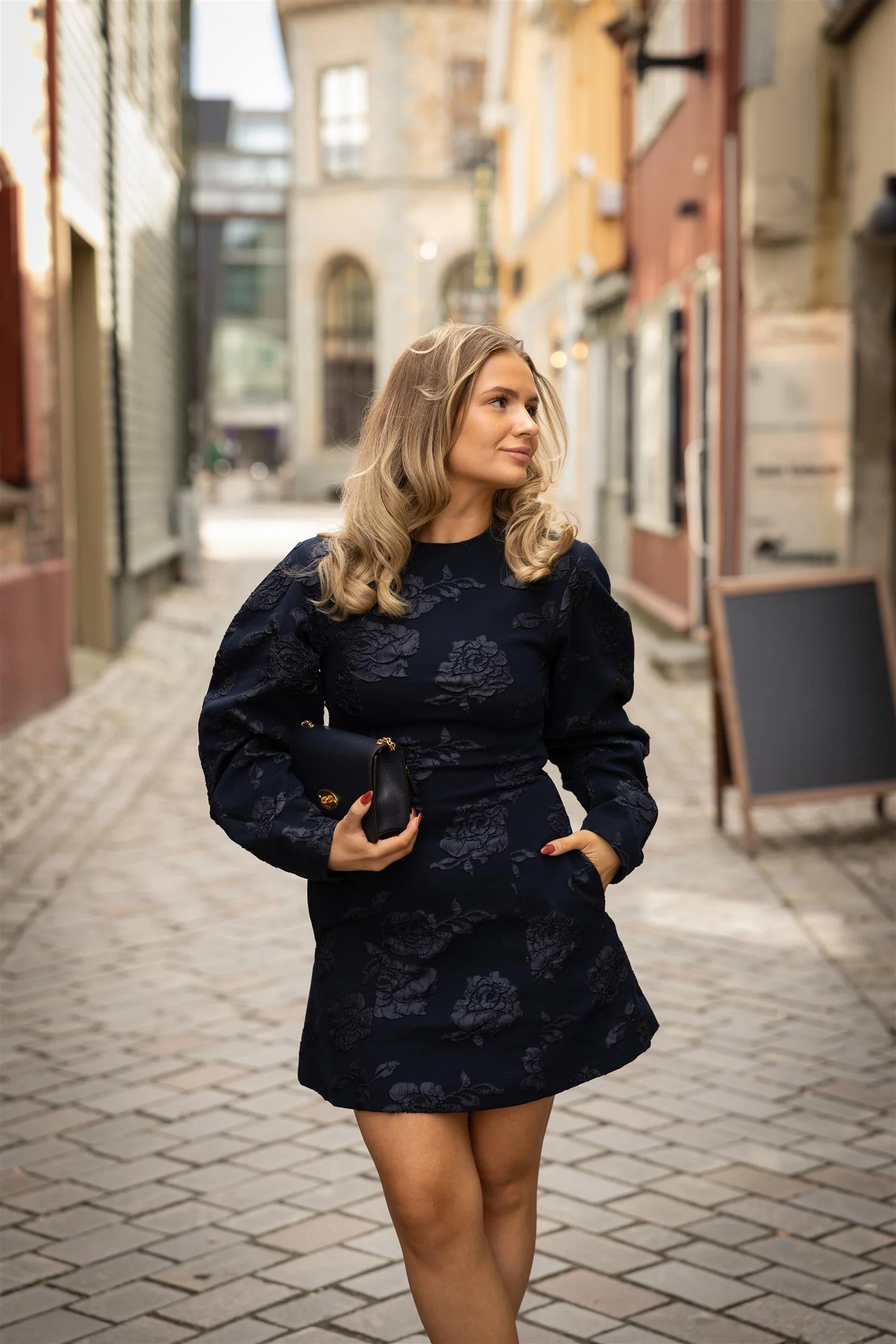Jacquard Mini Dress - Image 2