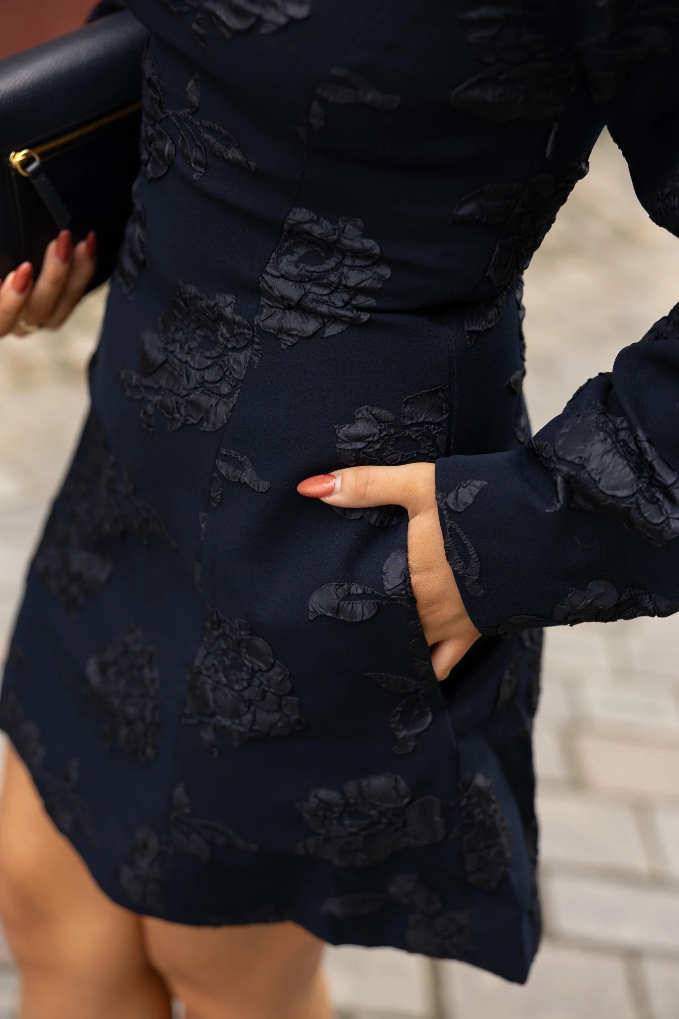 Jacquard Mini Dress - Image 4