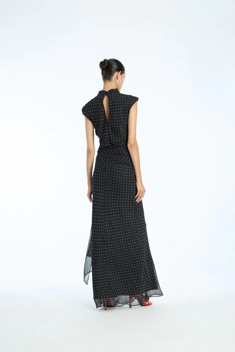 Long Dress W. Tie - Image 2