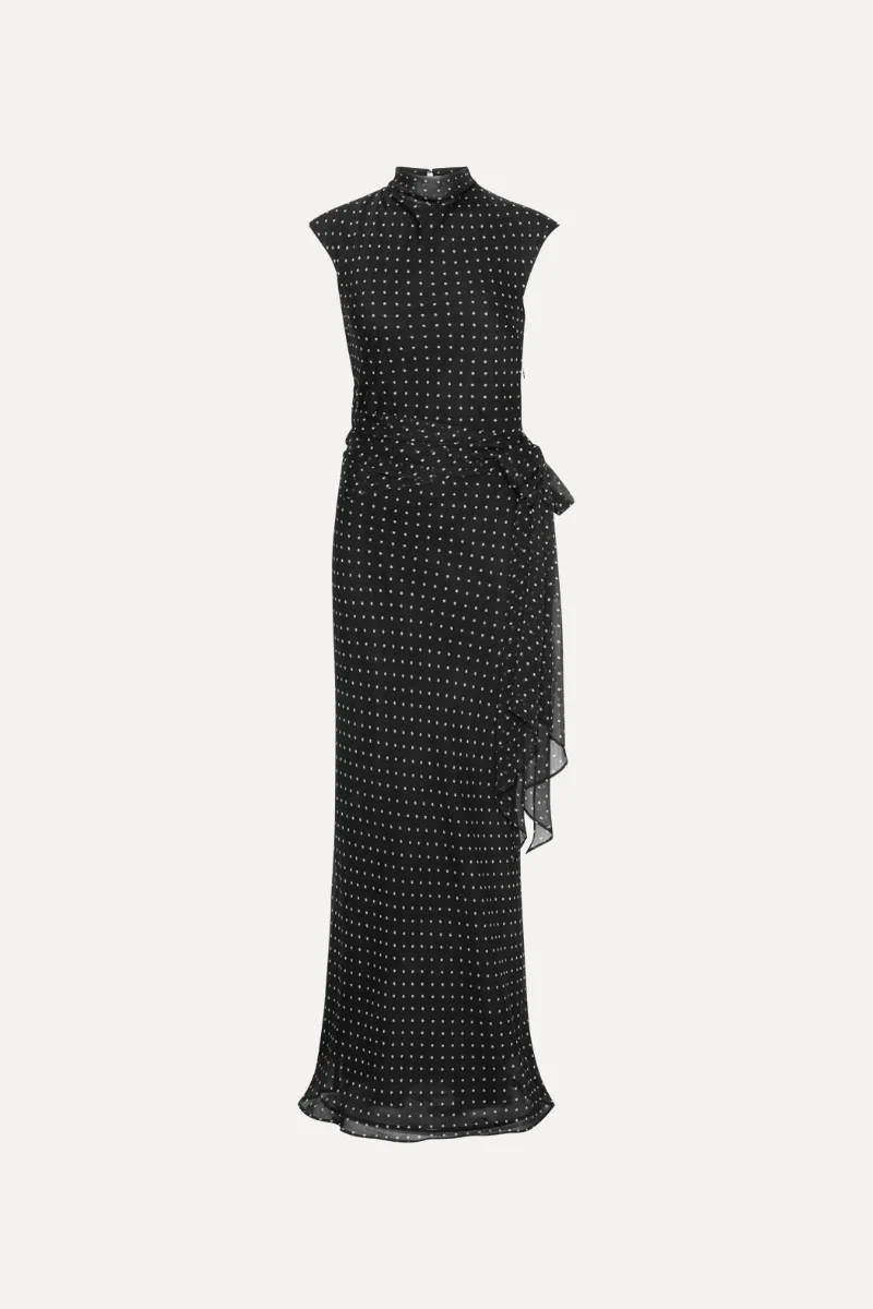 Long Dress W. Tie - Image 4