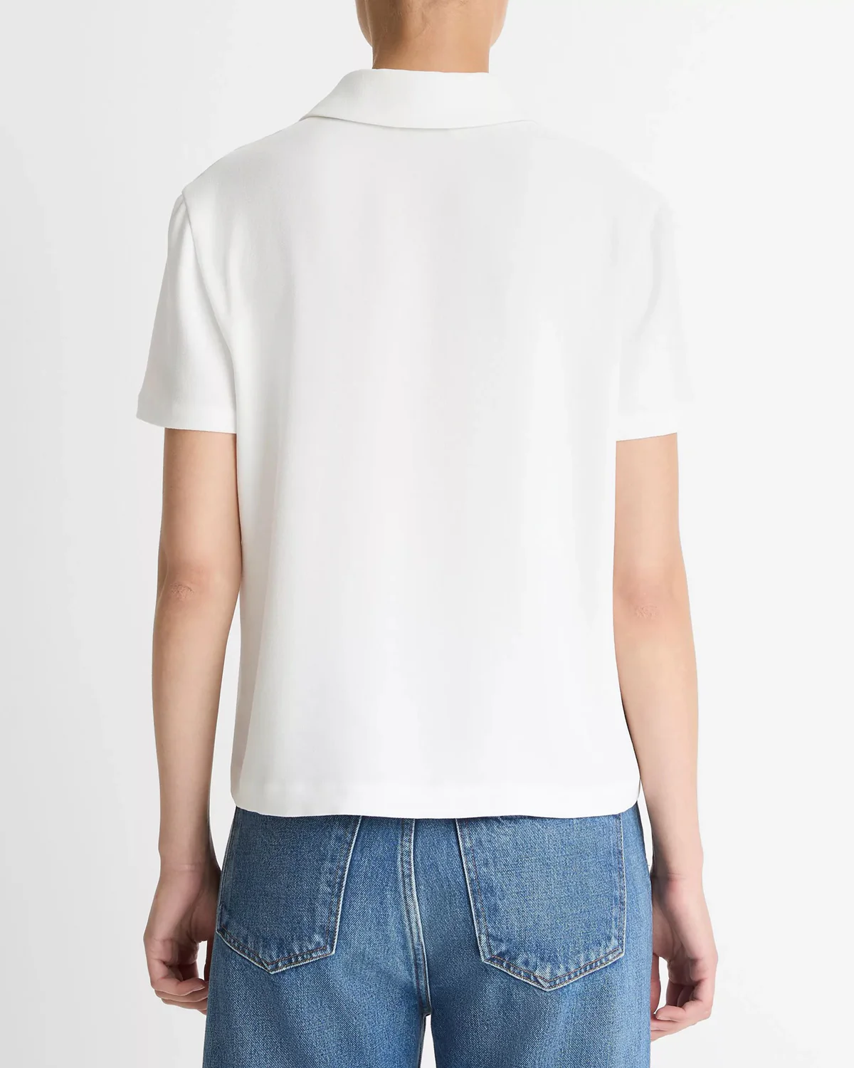Crepe Short Sleeve Polo - Image 2