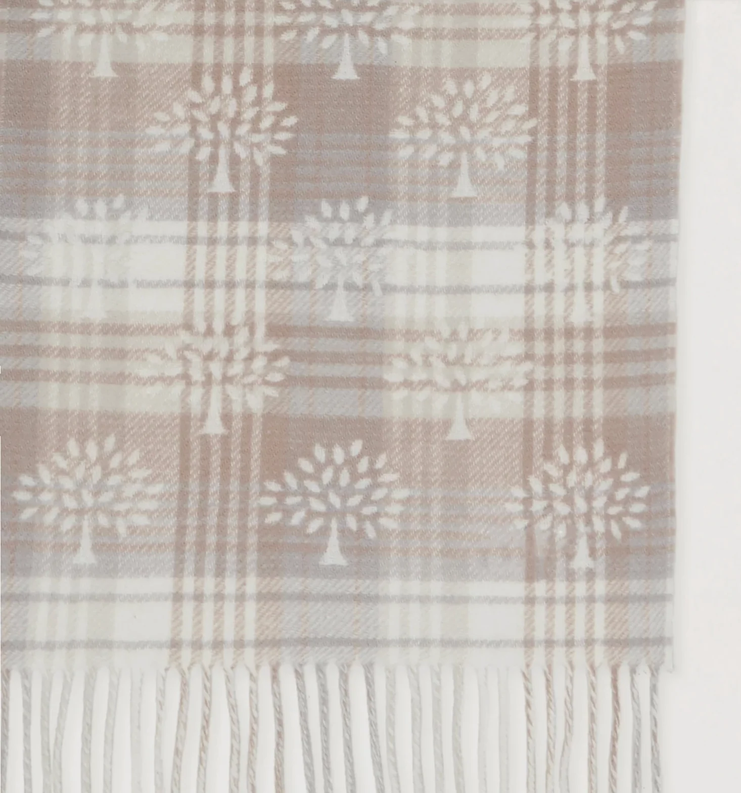 Mulberry Heritage Check & Tree Scarf - Image 5