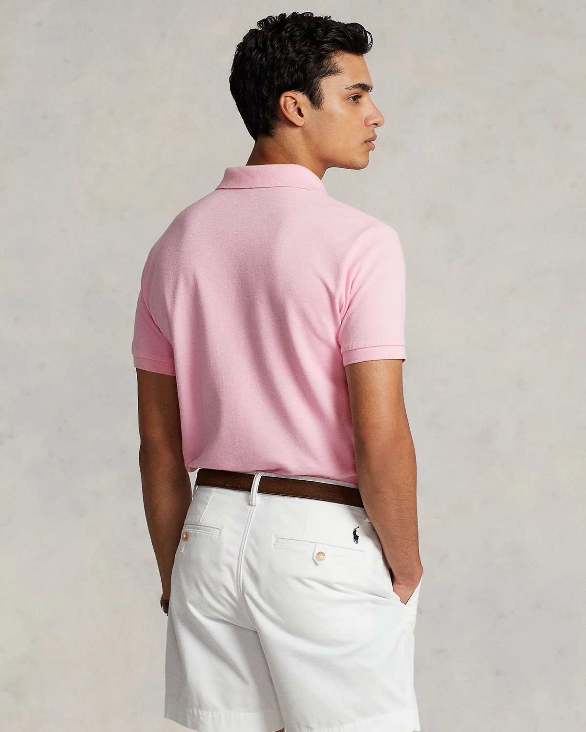 Custom Slim Fit Mesh Polo - Image 2