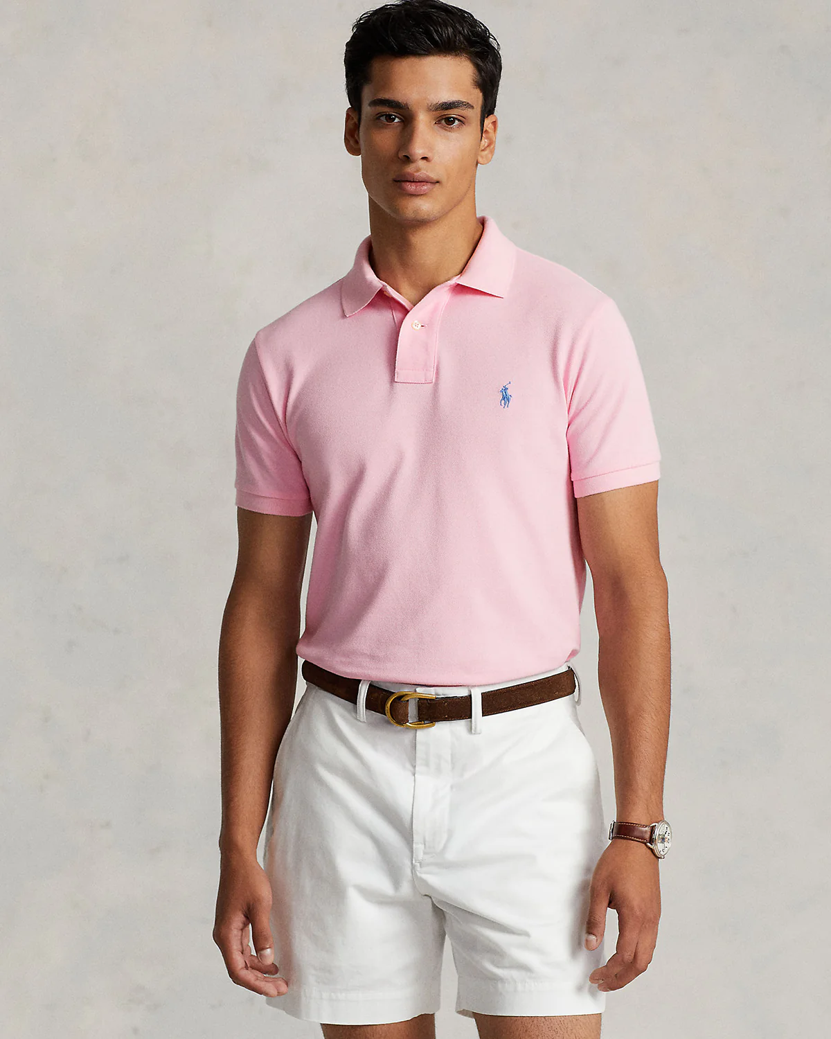 Custom Slim Fit Mesh Polo - Image 3