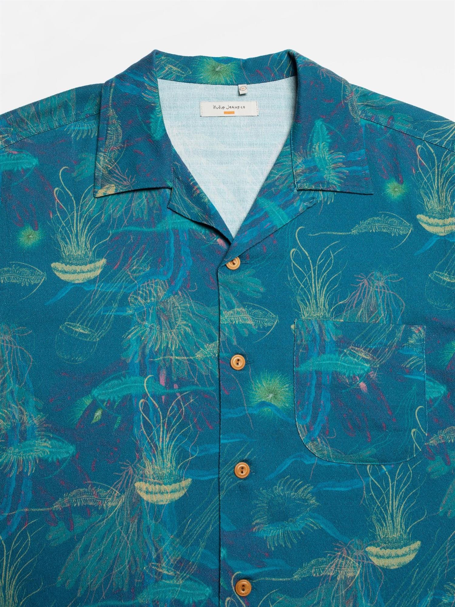 Arvid Hawaii Shirt Deep Sea - Image 2