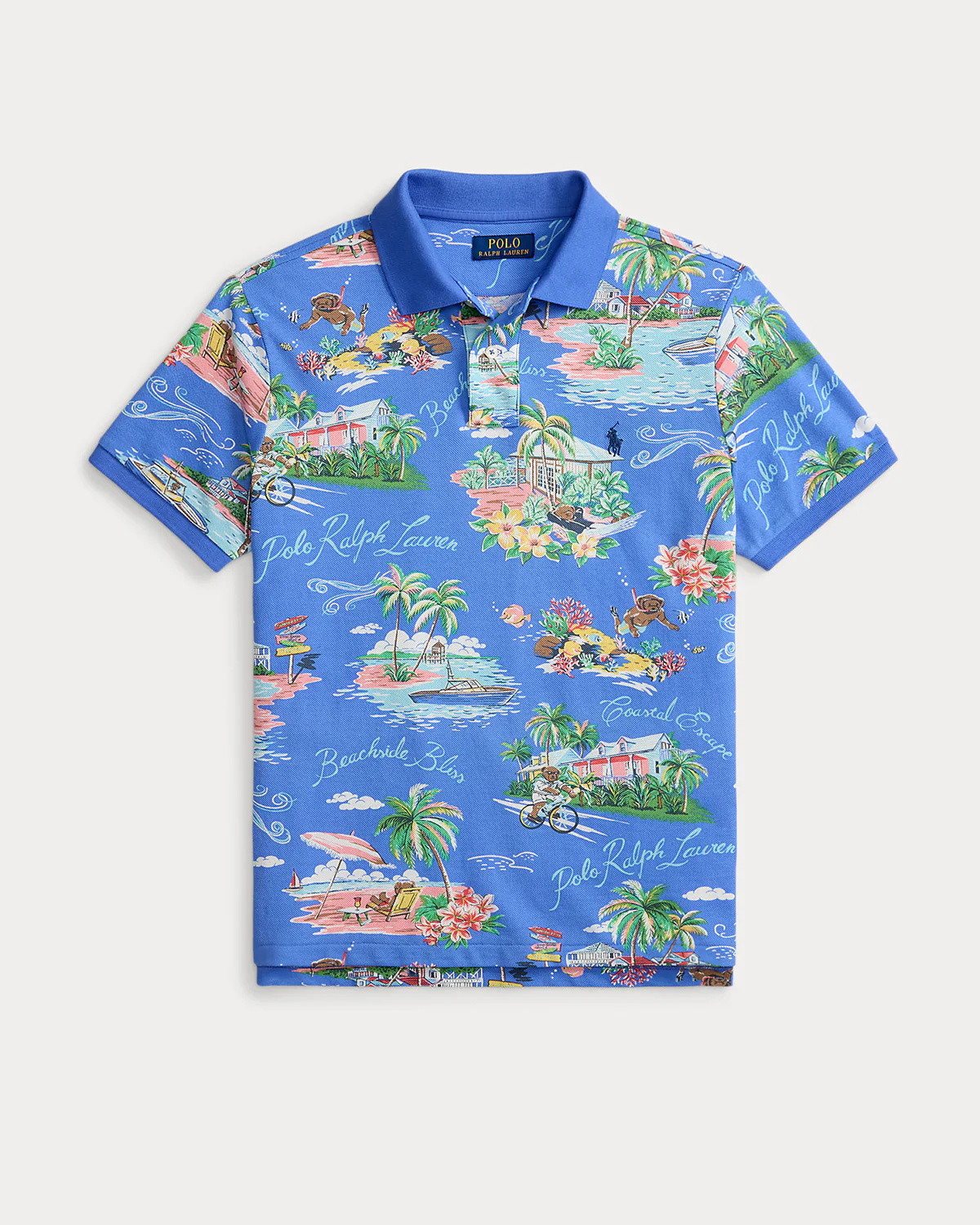 CUSTOM SLIM POLO BEAR MESH POLO SHIRT - Image 2
